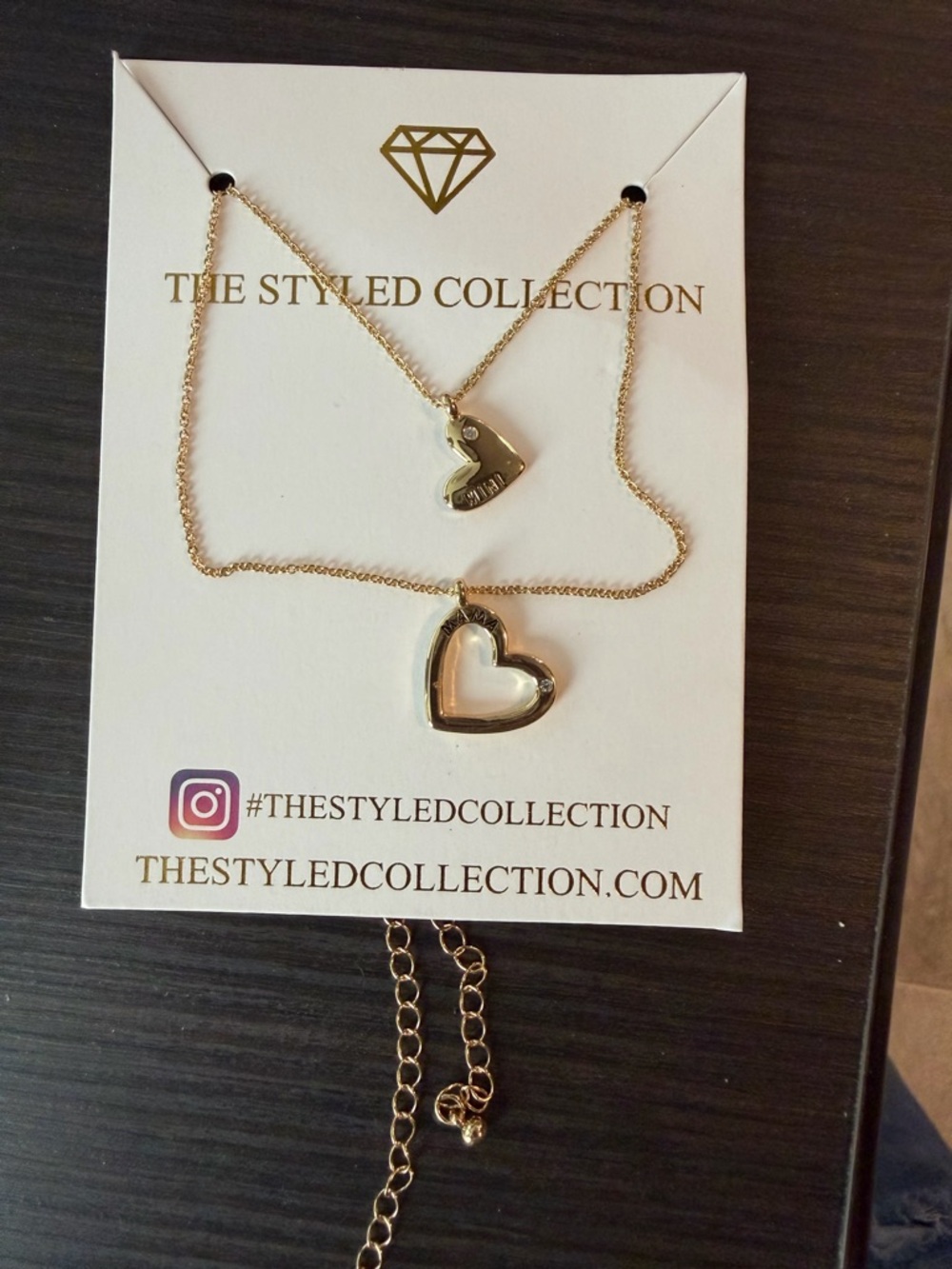 The Styled Collection | Mama and Mini matching heart necklace set NEW